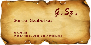 Gerle Szabolcs névjegykártya